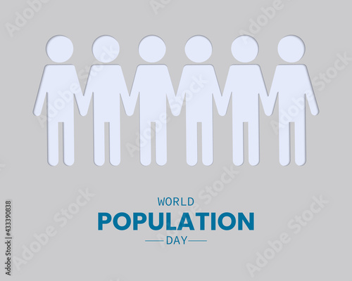 World Population Day People Paper