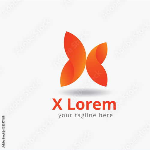 Letter X Creative Clean Logo Template Vector Illustration