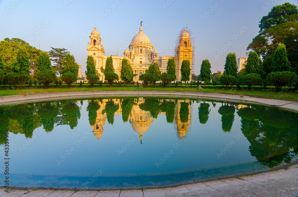 View of victoria memorial in kolkata