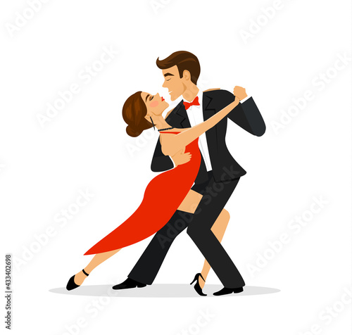 Couple dancing tango