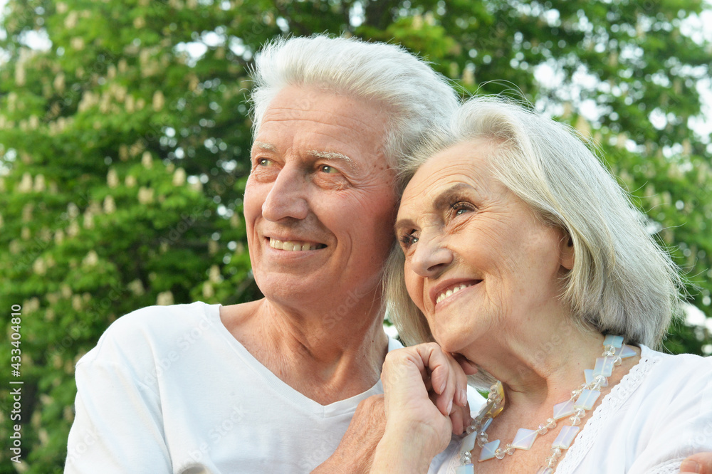 portrait of beautiful senior couple posing portrait of beautiful senior couple posing