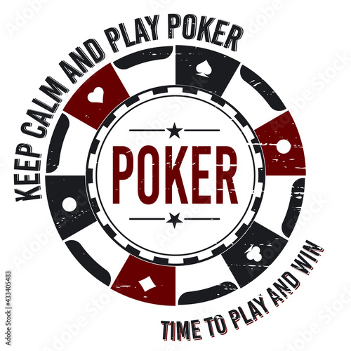 Poker logo vintage emblems for poker club, casino, championship vector Illustrations on a white background