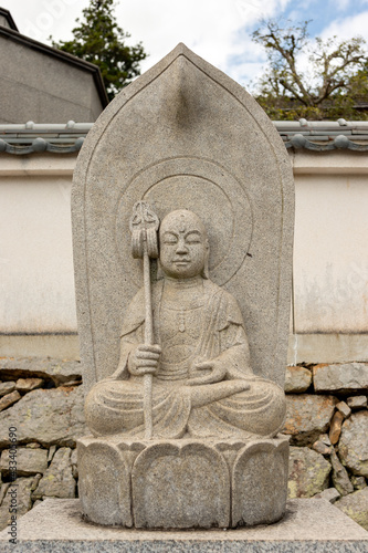 Obraz na płótnie Stone statue of Jizo-bosatsu at Taifuku-ji temple in Kobe, Hyogo, Japan w salonie