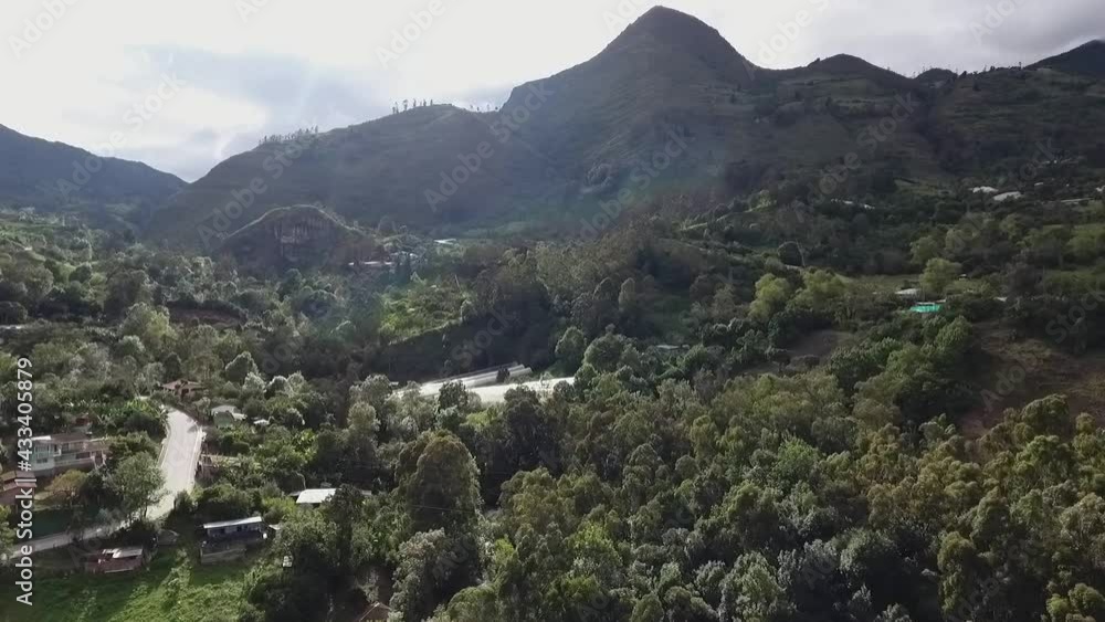 Mountains in Colombian little town - Ubaque Mountains in Colombian little town - Ubaque