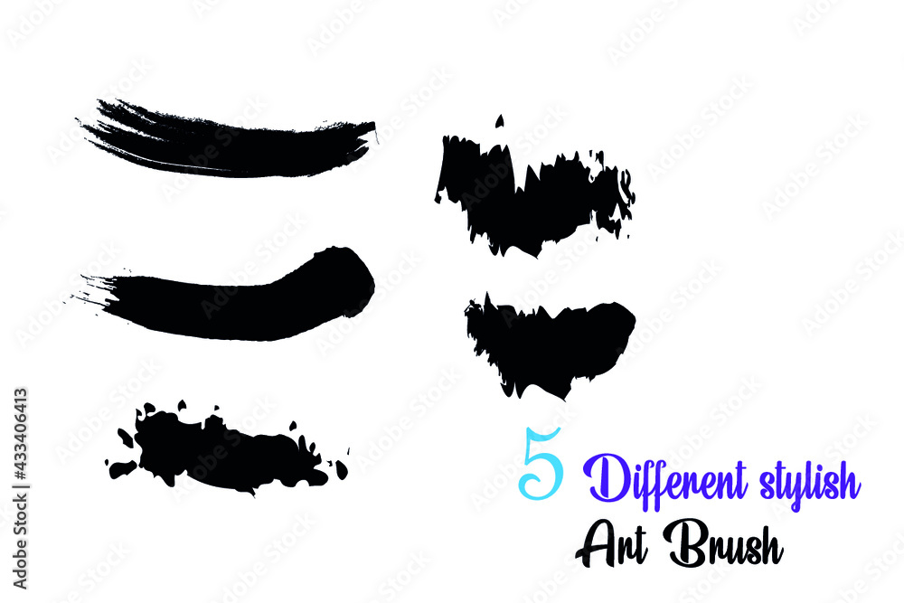 Different kind of art brushes
