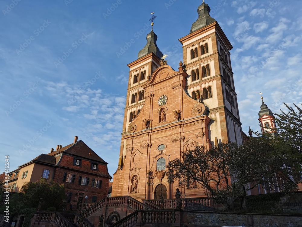Fototapeta premium Abteikirche Amorbach - Evangelisch-Lutherische Kirchengemeinde Amorbach