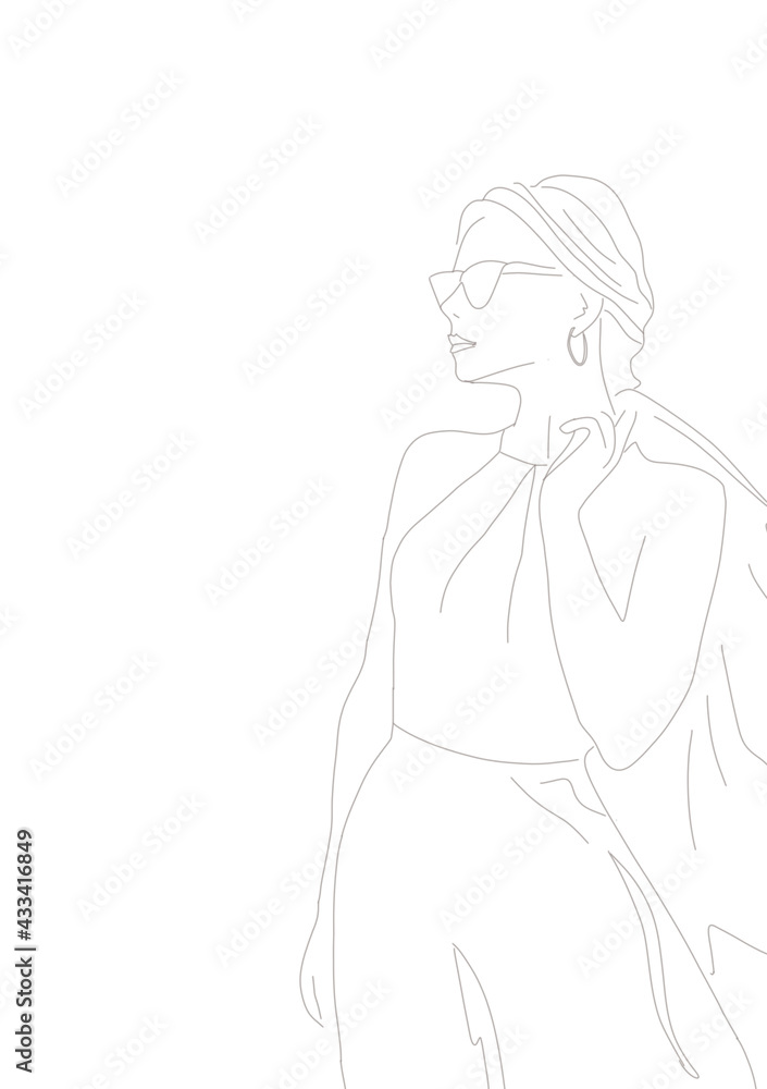 sketch of a girl sketch of a girl