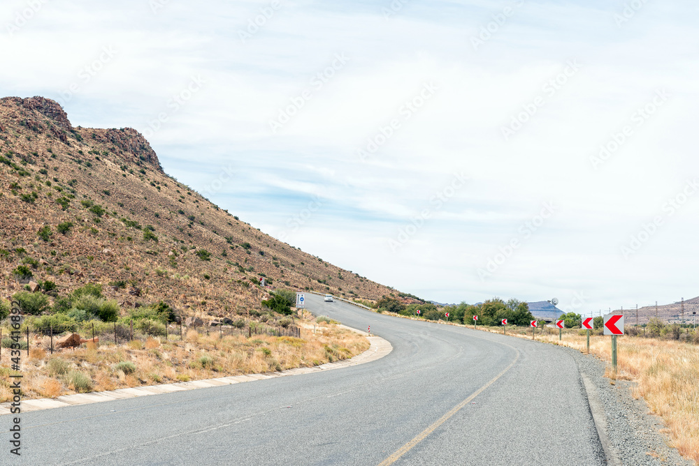 National road N1 at Three Sisters in the Northern Cape