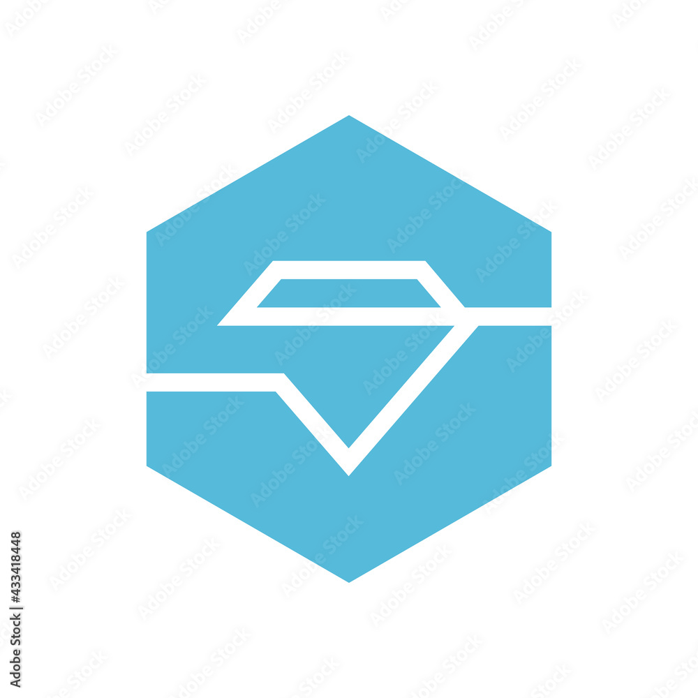 Elegant diamond logo design, jewellery icon vector Elegant diamond logo design, jewellery icon vector