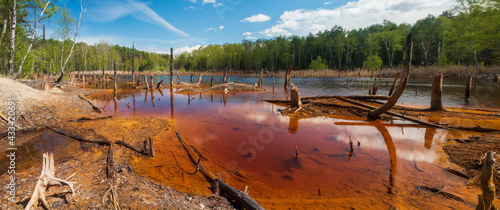 Panel kuchenny z motywem Brunatne jezioro