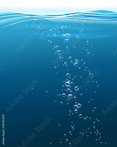 blue underwater