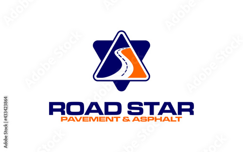 Illustration graphic vector of Asphalt repair, roadwork, pavement logo design template