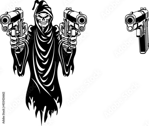 pistol, shooting range, machine gun, aiming, american, ammo, ammunition, ar 15, ar15, army, assault rifle, background, bandit, battle, bone, carbine, dead, death, firearms, gangster, ghost, gothic, gr