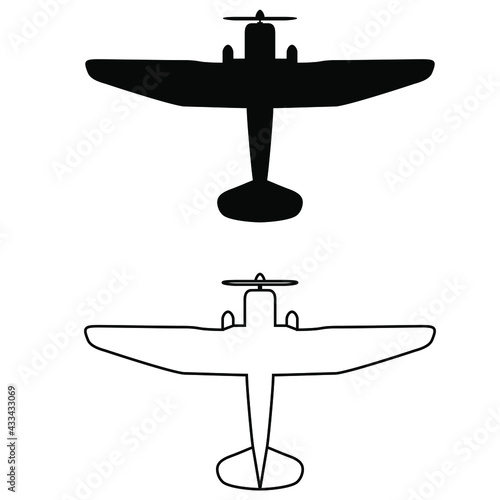 Aircraft icon vector set. airplane illustration sign collection. plane symbol or logo. © Denys