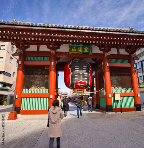 雷門　浅草寺　浅草　東京　日本