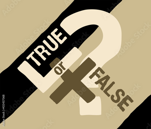 True or False banner - correct desicion choosing