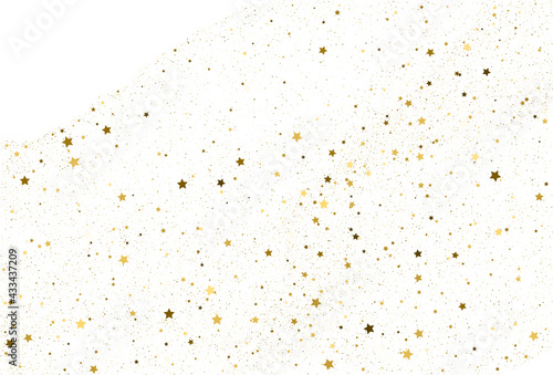 Golden stars texture. Holiday digital paper