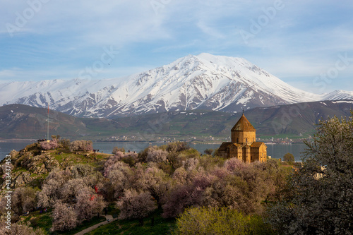 Late afternoon at Lake Van Armenian Church in Eastern Turkey