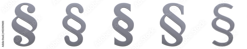 Paragraph article legal sign symbol icon silver 3d rendering graphic isolated on white background in high resolution Paragraph article legal sign symbol icon silver 3d rendering graphic isolated on white background in high resolution