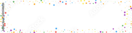 Festive neat confetti. Celebration stars. Joyous s