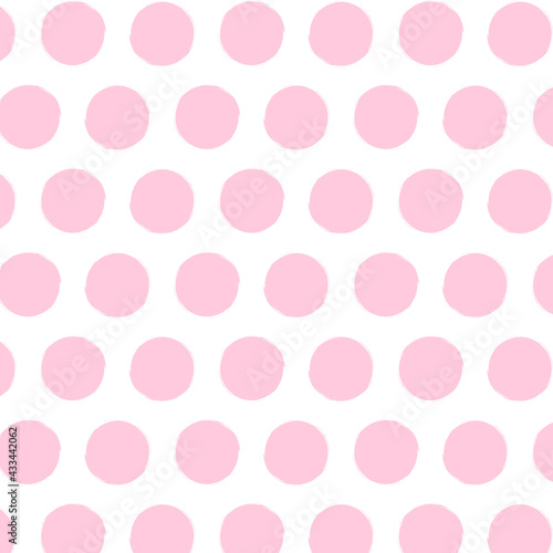 seamless pattern with pink circle
