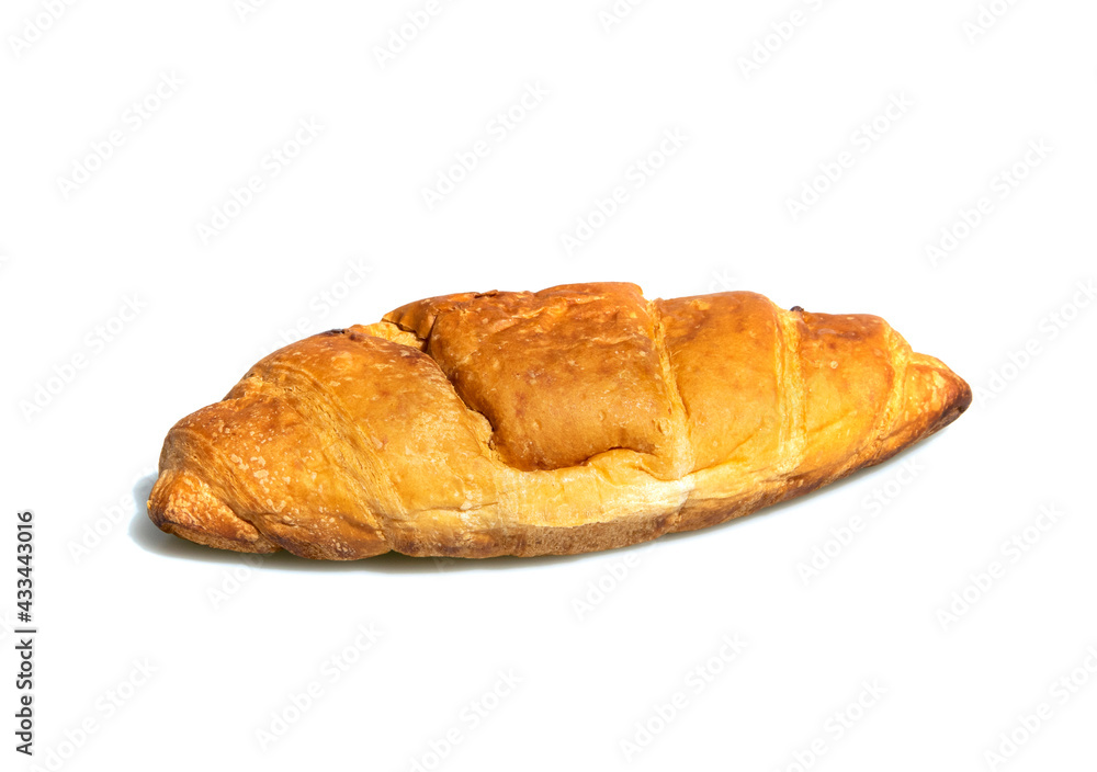 Rogalik croissant na białym tle Rogalik croissant na białym tle
