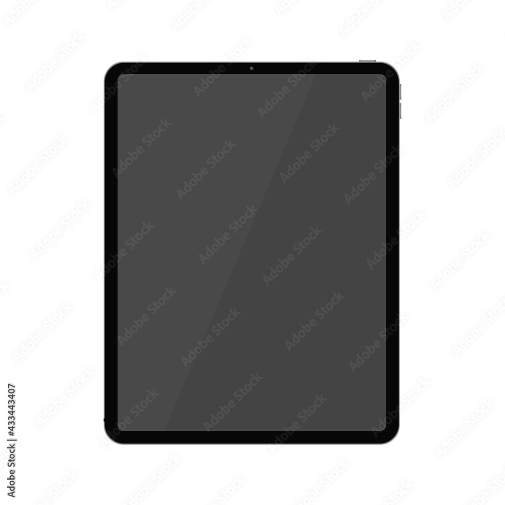 Graphic apple tablet template vector illustration isolated on