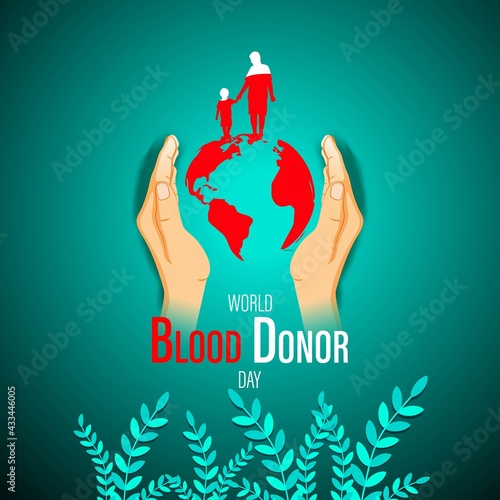 vector illustration for world blood donor day
