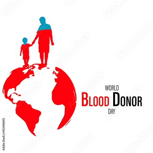 vector illustration for world blood donor day