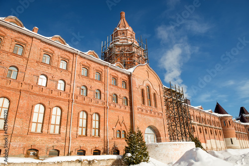 Nikolo-Solbinsky Convent of the Pereslavsky District of the Yaroslavl Region on a sunny winter day. photo