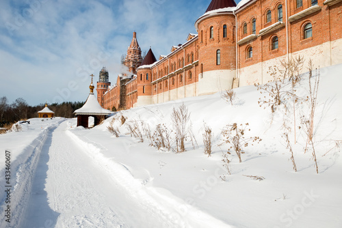 Nikolo-Solbinsky Convent of the Pereslavsky District of the Yaroslavl Region on a sunny winter day. photo