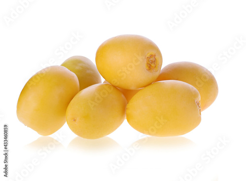 yellow date palm or Dates, healthy fruit