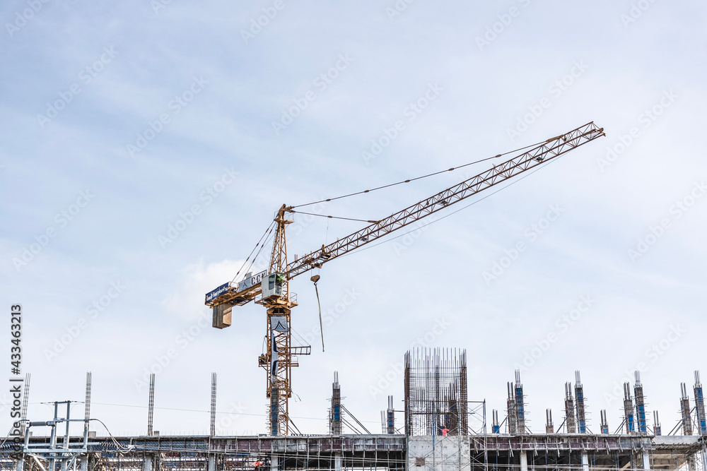 site with crane site with crane
