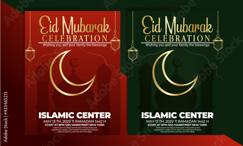 Ramadan ,Eid Celebration, And Eid Mubarak Flyer Design