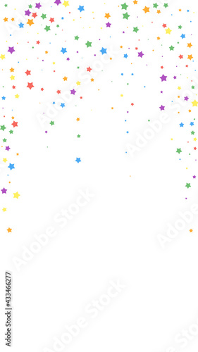 Festive modern confetti. Celebration stars. Joyous