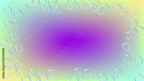 Soap foam. Detergent bath bubble and suds for bathtub. Shampoo.