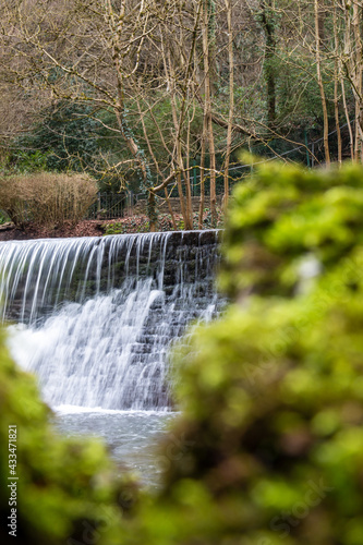 A waterfall in Bristol, Snuff Mills Park