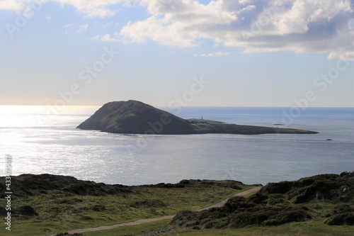 Bardsey Island in the Irish Sea off the southern tip of the Llyn Peninsula, Wales, UK.