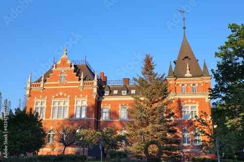 Rybnik city in Poland. Rybnik landmark - County Hall local government building (Polish: Starostwo Powiatowe).