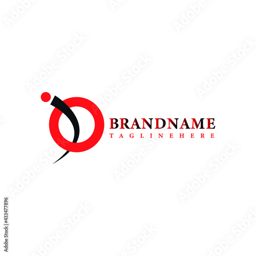io iq letter business logo design