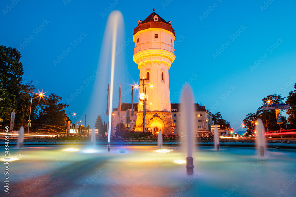 Fototapeta premium Wasserturm in Wiener Neustadt