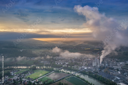 aerial view of a modern industrial landscape  © Heiner