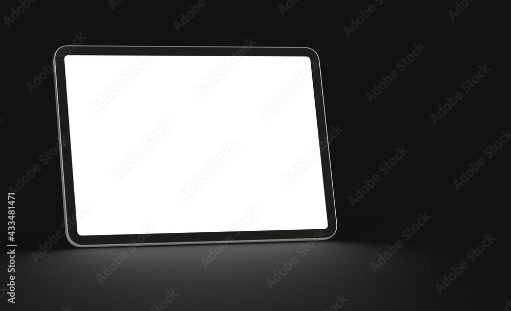 Tablet 3d computer with blank screen illustration Tablet 3d computer with blank screen illustration