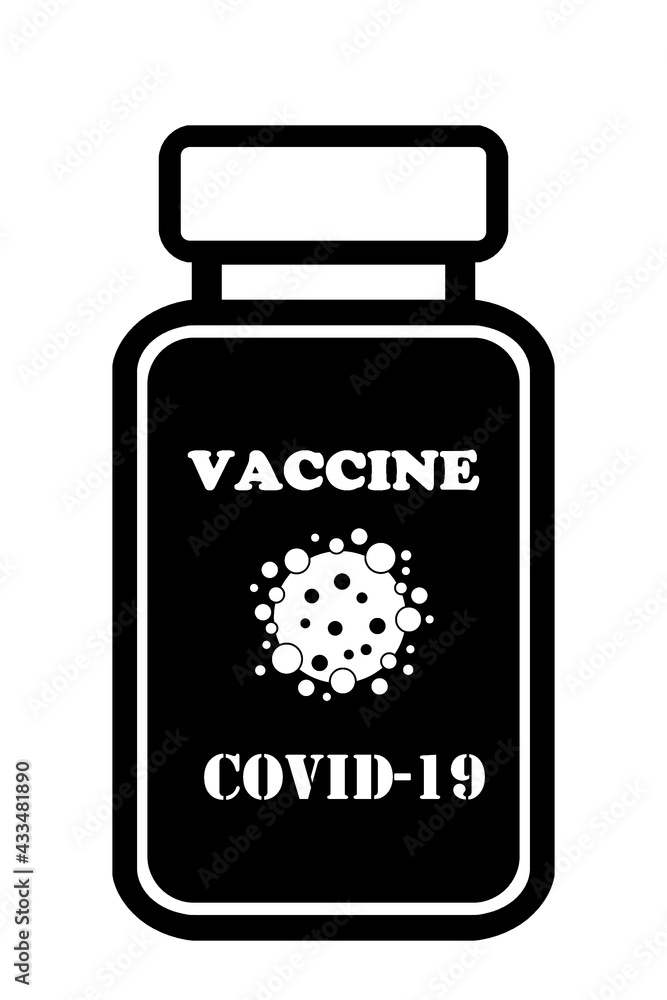 Fototapeta premium Fiole de vaccin contre la pandémie de Covid-19