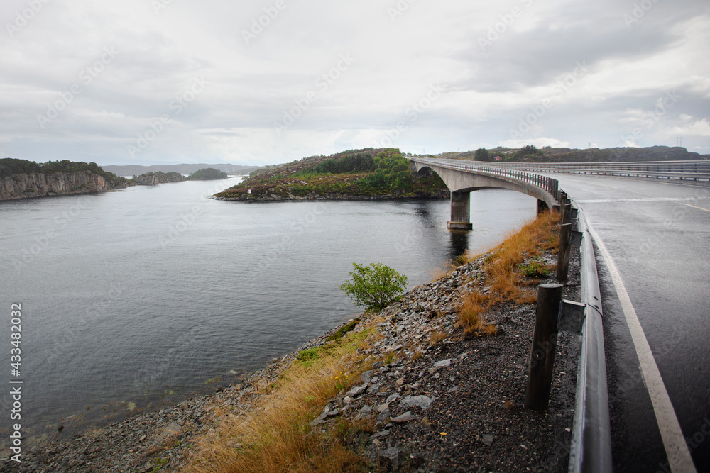 Bridge over the Norwegian fjords