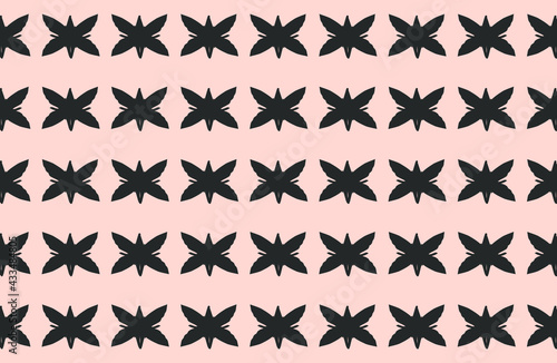 wall art. modern abstract pattern. pattern of butterflies. pink background. vector illustration