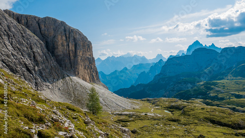 Canvas-taulu Three cime dolomites mountains