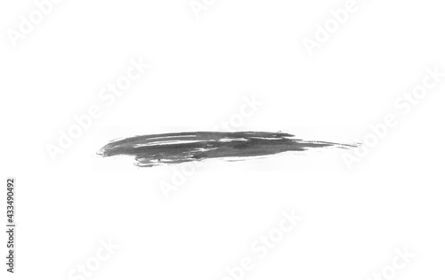 Black smear isolated brush for painting