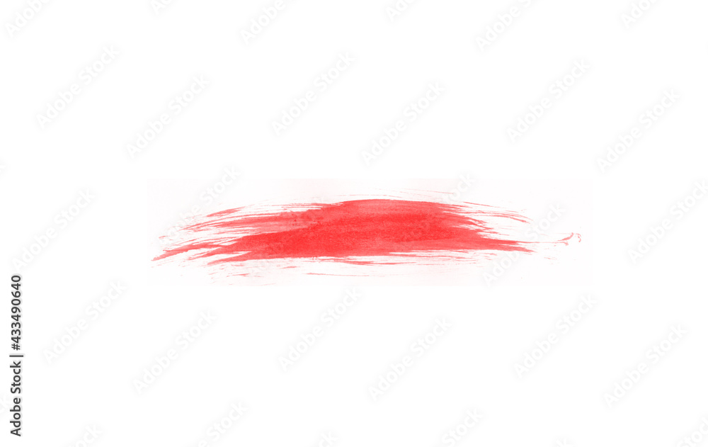 Beautiful red stroke isolated brush for painting Beautiful red stroke isolated brush for painting