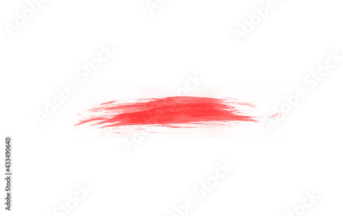 Beautiful red stroke isolated brush for painting